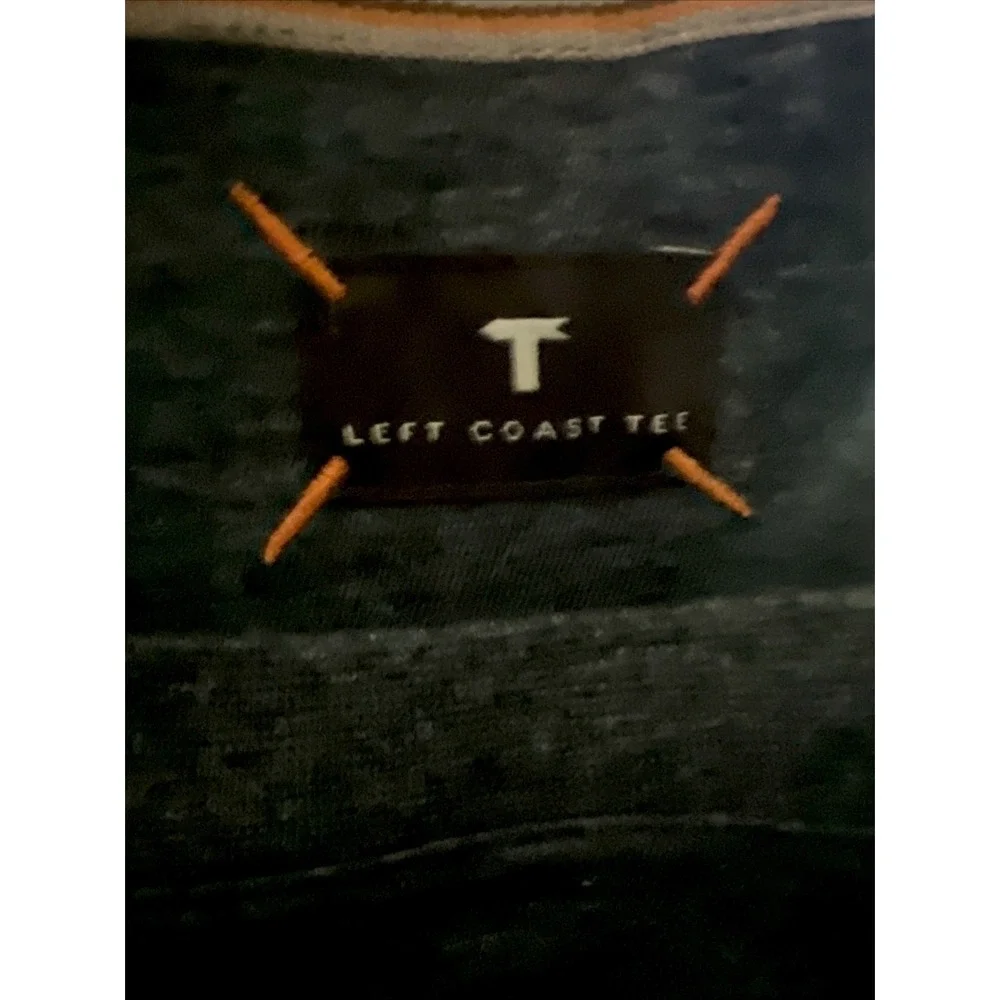 LEFT COAST TEE Rosenblums Grey Melange XL Mens T Shirt Crew Neck Short Sleeve - Picture 4 of 6
